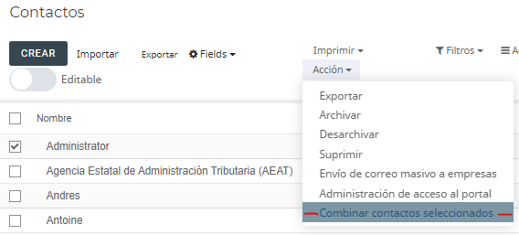 Captura de pantalla de Accon