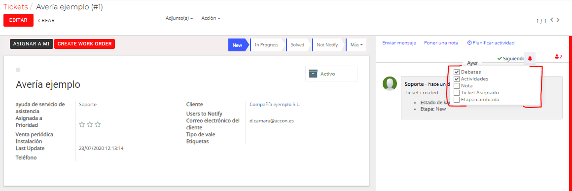 Captura de pantalla de Accon