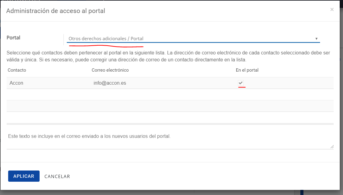 Captura de pantalla de Accon