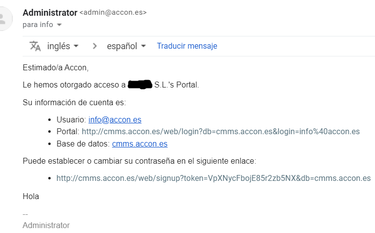 Captura de pantalla de Accon