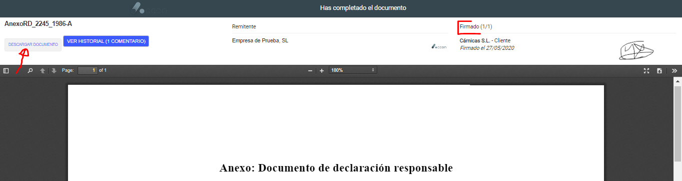 Captura de pantalla de Accon